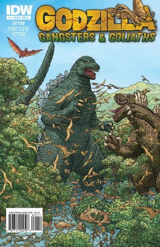 GODZILLA GANGSTERS & GOLIATHS #1 ALBERTO PONTICELLI VARIANTIO NM 1ST PRINT