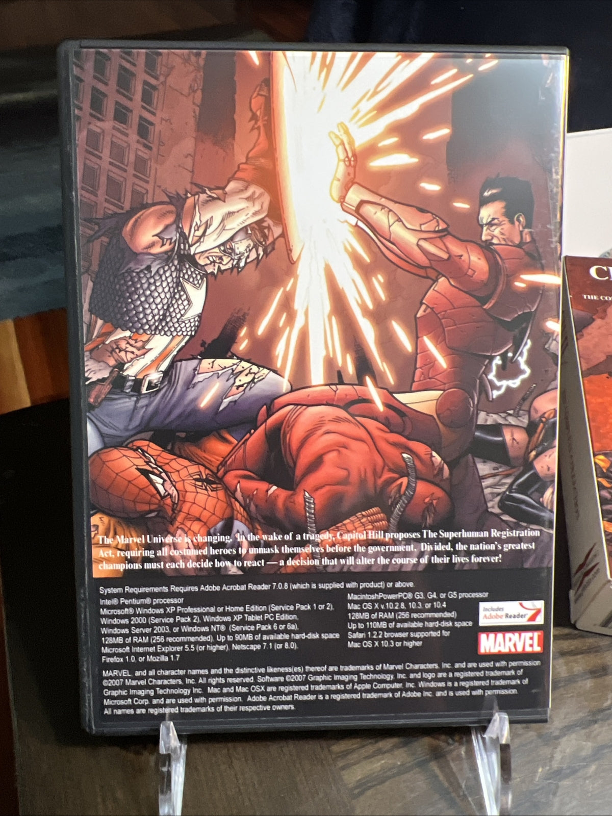 MARVEL COMICS CIVIL WAR COMPLETE COLLECTION DVD-ROM RARE 2007 COOL!