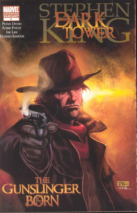 Dark Tower Gunslinger Born #4 2nd Printing Tan Variant Stephen King 2007 Marvel