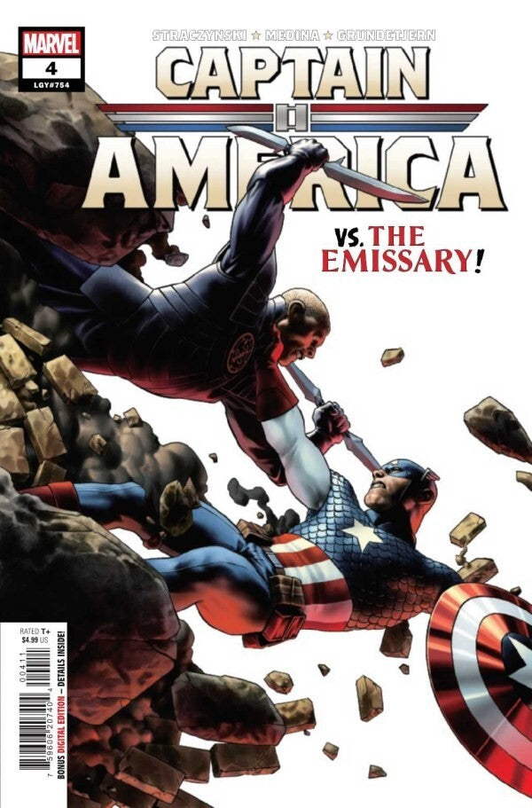 CAPTAIN AMERICA #4 MAIN COVER NM 1ST PRINT MARVEL COMICS 2023
