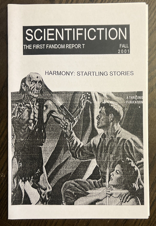 SCIENTIFICTION SCIENCE FICTION FANZINE FALL 2001 JIM HARMON JOANIE KNAPPENBERGER