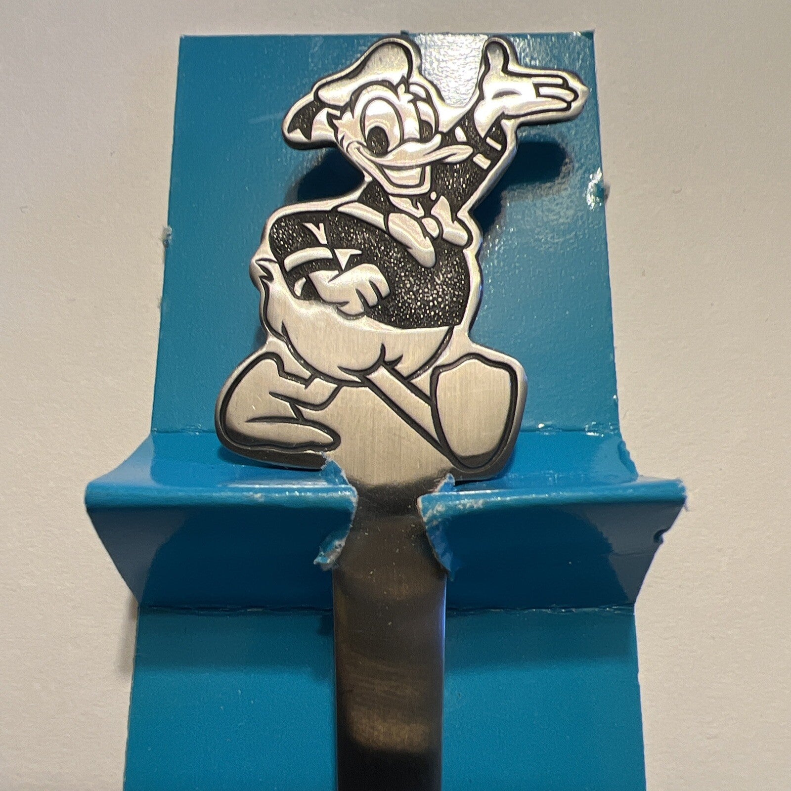 DONALD DUCK SPOON TOKYO DISNEYLAND 80'S IN PACKAGE DOUBLE-SIDED UNUSED