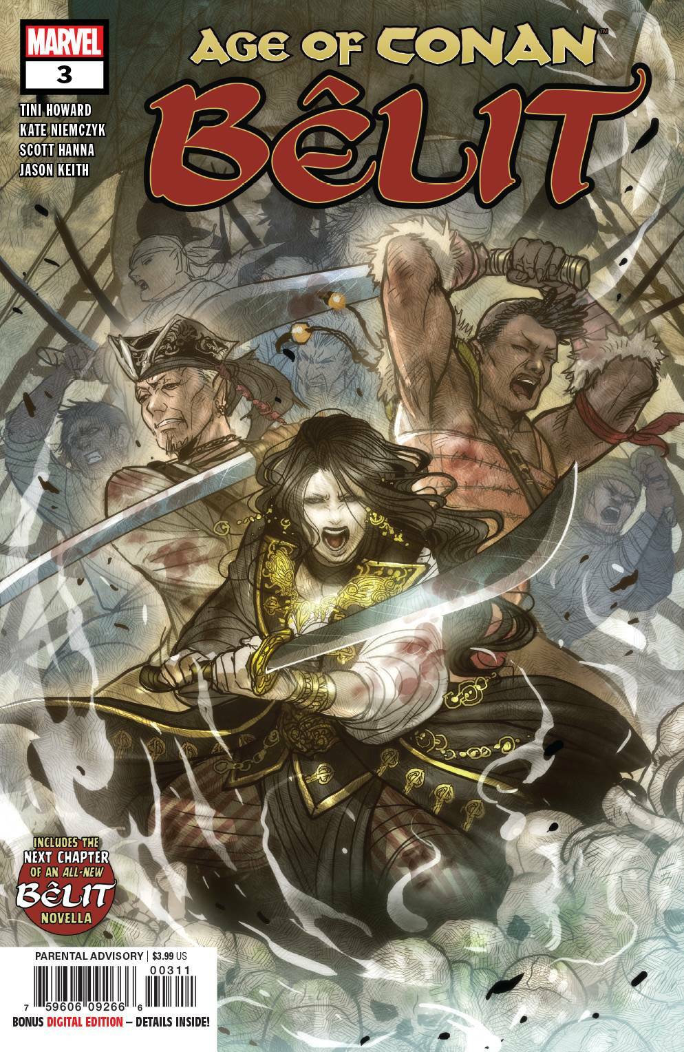 AGE OF CONAN BELIT #3 MARVEL NM 1ST PRINT 2019
