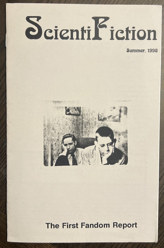 SCIENTIFICTION SCIENCE FICTION FANZINE SUMMER 1998 RAY BEAM MARK SCHULZINGER