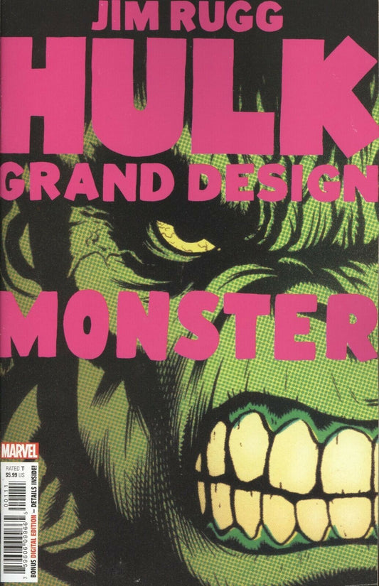 HULK GRAND DESIGN MONSTER #1 NM MARVEL 2022 JUIM RUGG