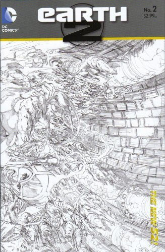 EARTH 2 #2 BLACK & WHITE SKETCH VARIANT ROBINSON NM 1ST PRINT