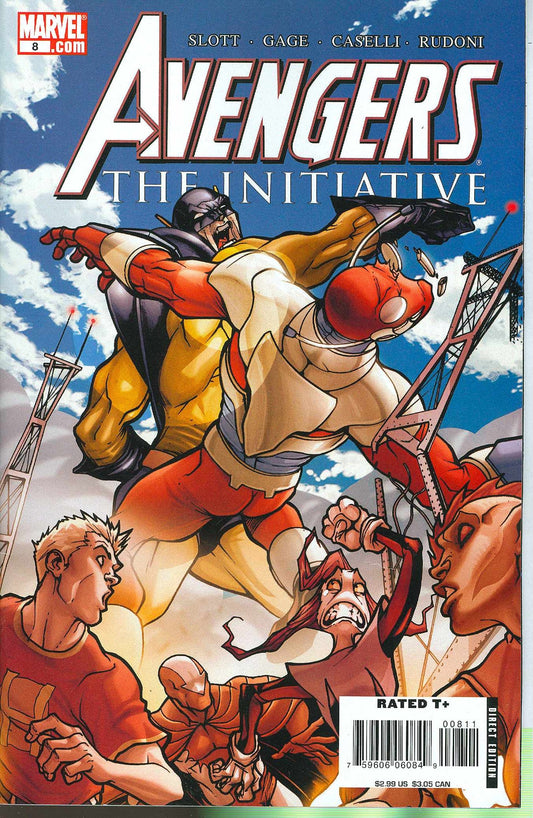 AVENGERS THE INITIATIVE #8 DAN SLOTT NM 1ST PRINT MARVEL 2007