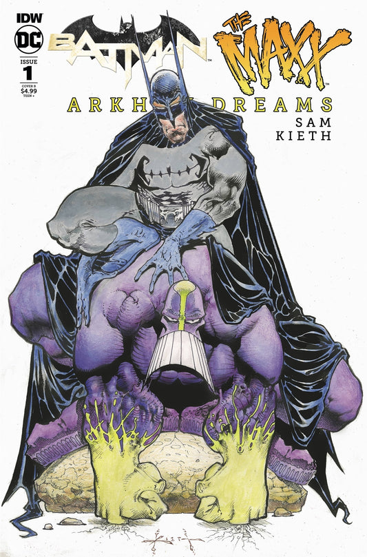 BATMAN MAXX ARKHAM DREAMS #1 VARIANT COVER SAM KIETH NM 1ST PRINT DC IDW 2018