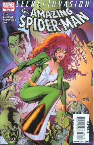 SECRET INVASION: AMAZING SPIDER-MAN ISSUE #3 PENCILED BY MARCO SAN NM 1ST PRINT