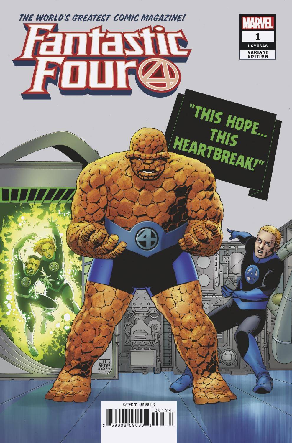 FANTASTIC FOUR #1 CASSADAY VARIANT MARVEL NM