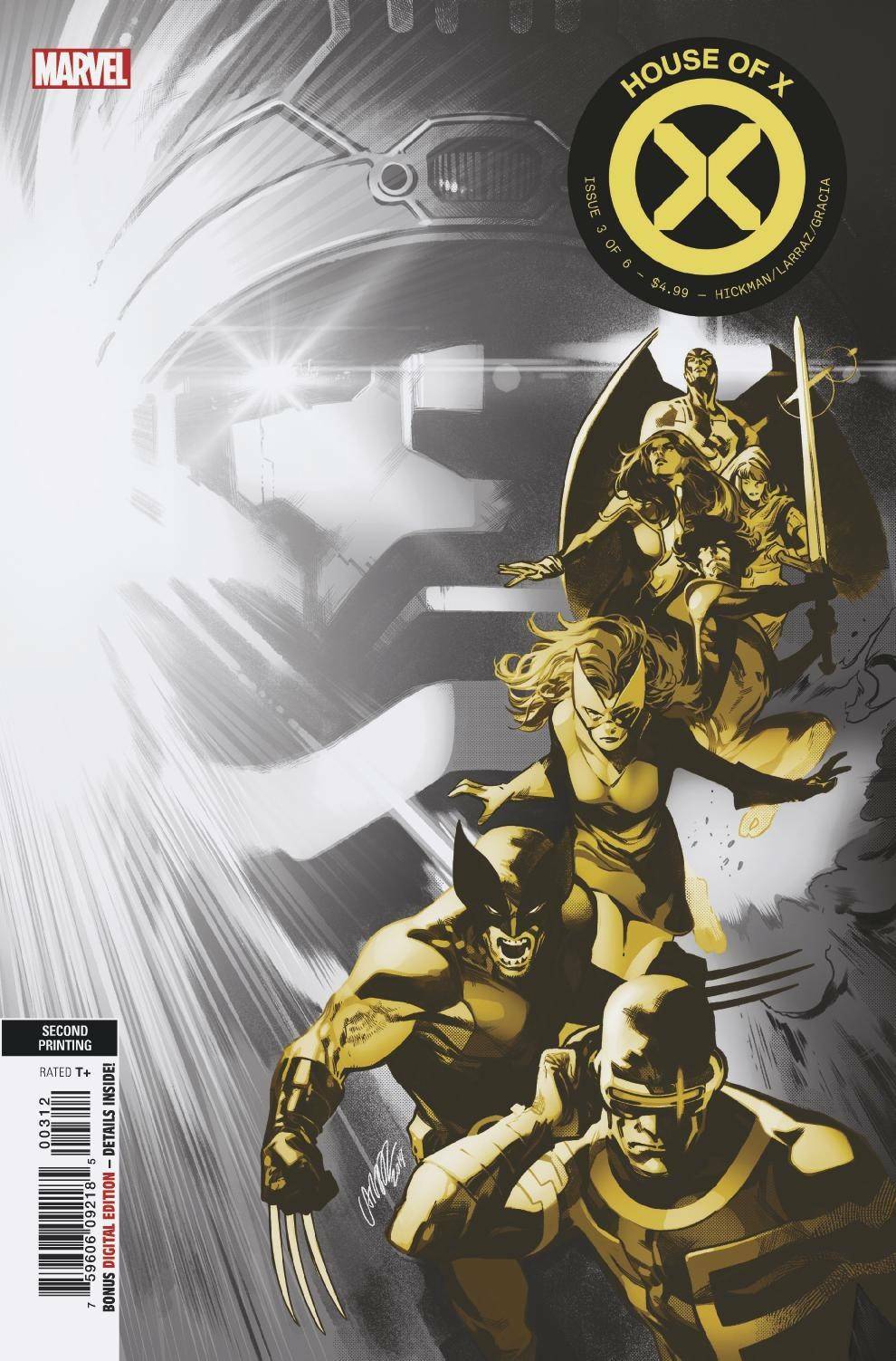 HOUSE OF X #3 SECOND PRINT VARIANT COVER NM MARVEL 2019