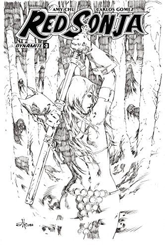 RED SONJA #3 COVER H 1-IN-30 RUBI BLACK AND WHITE INCENTIVE CARLOS NM 1ST PRINT