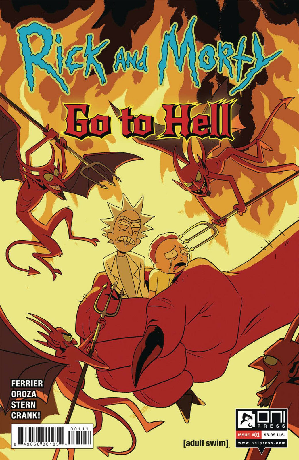 RICK AND MORTY GO TO HELL #1 #2 #3 COVER A B C ONI COMICS YOU PICK!