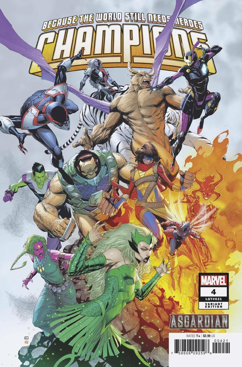 CHAMPIONS #4 PHAM ASGARDIAN VARIANT MARVEL NM 1ST PRINT 2019