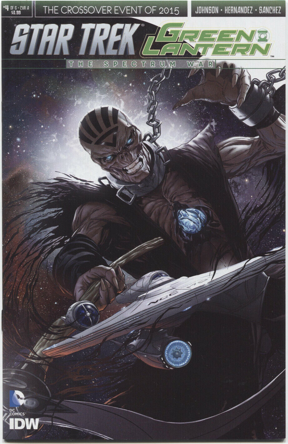 STAR TREK GREEN LANTERN SPECTRUM WAR #4 SUB VARIANT IDW DC COMIC BOOK 2015 NM