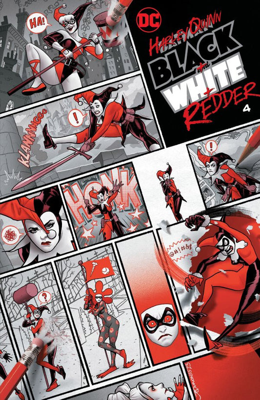 HARLEY QUINN BLACK WHITE REDDER #4 NM 1ST PRINT MAIN COVER DC COMICS 2023