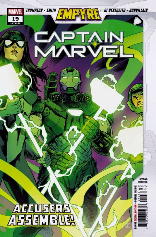 CAPTAIN MARVEL #19 NM 2ND PRINT MAIN COVER MARVEL COMICS 2020