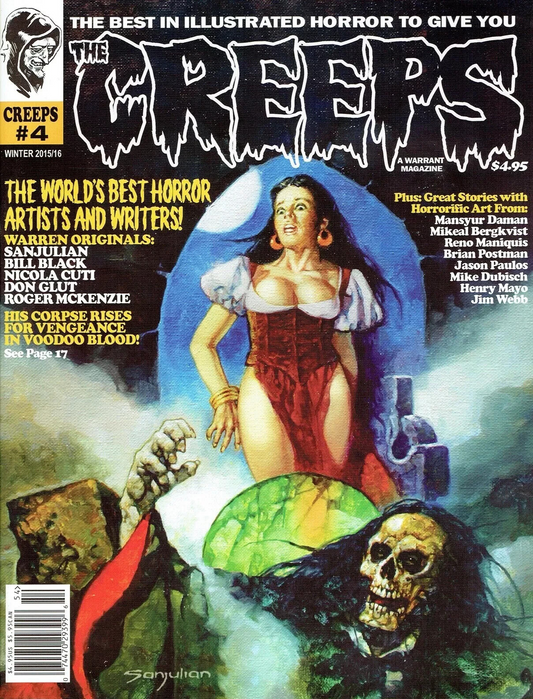 CREEPS #4 RICH SALA SANJULIAN COVER NM 1st PRINT WARRANT MAGAZINE