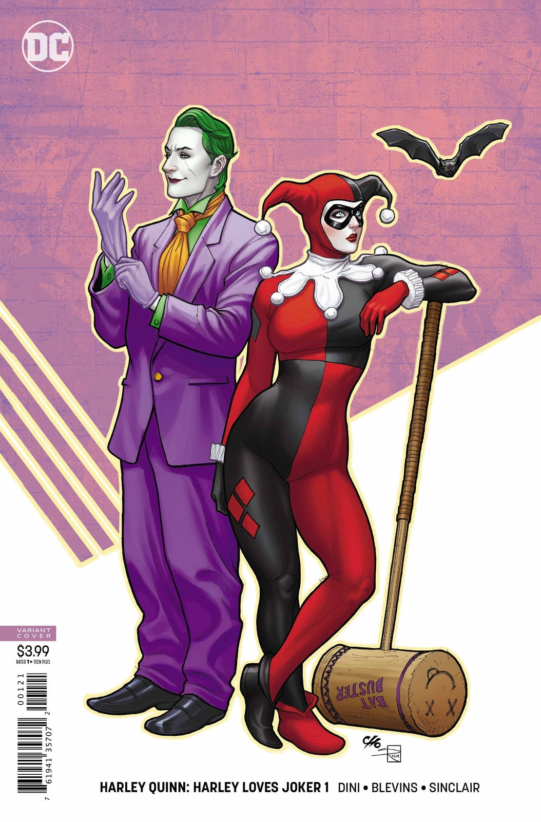 HARLEY LOVES JOKER #1 OF 2 VARIANT COVER DC COMICS NM