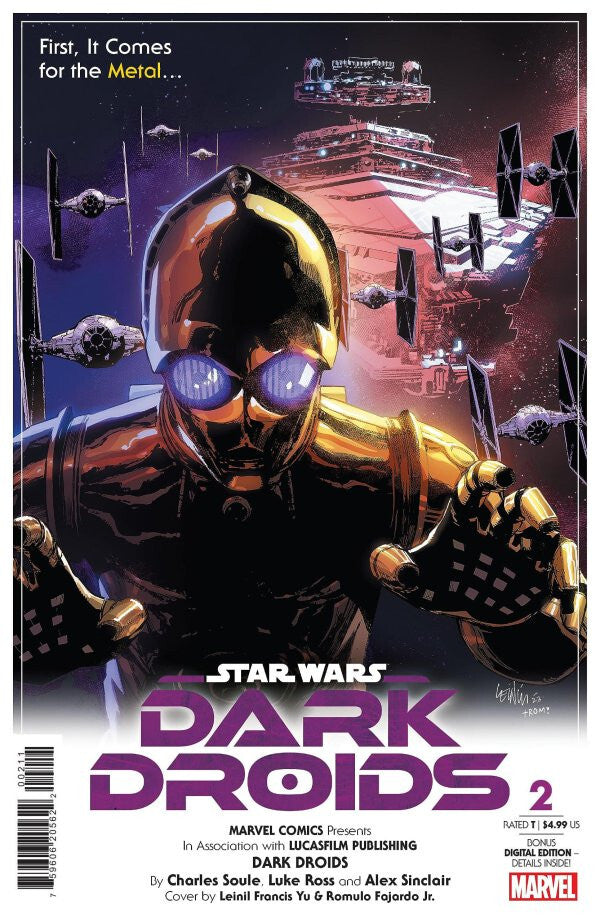 STAR WARS DARK DROIDS #2 NM 1ST PRINT MAIN COVER MARVEL COMICS 2023