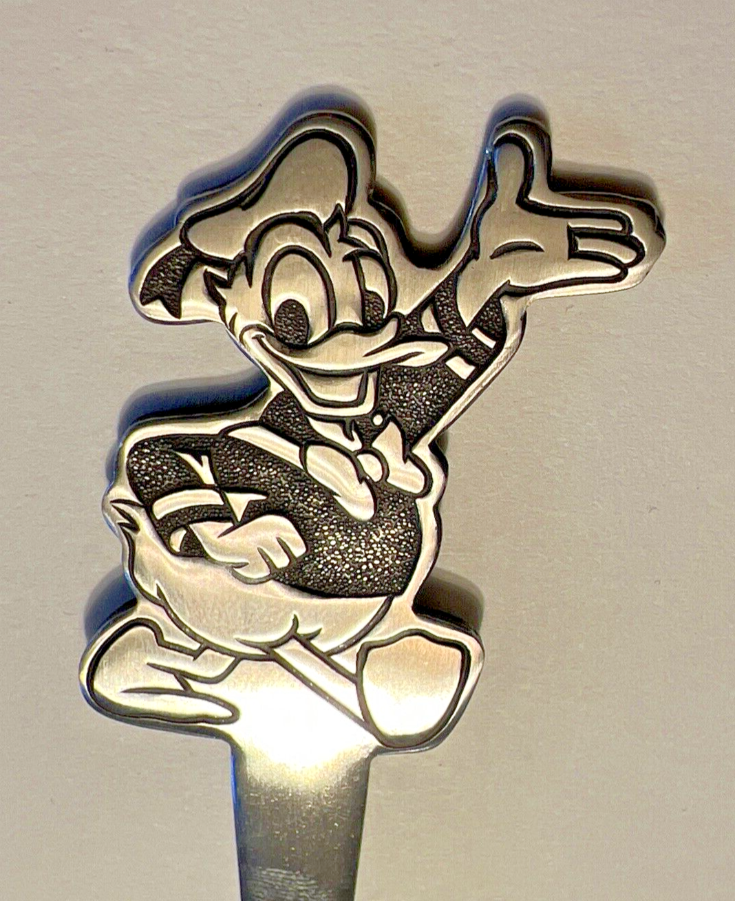 DONALD DUCK SPOON TOKYO DISNEYLAND 80'S IN PACKAGE DOUBLE-SIDED UNUSED
