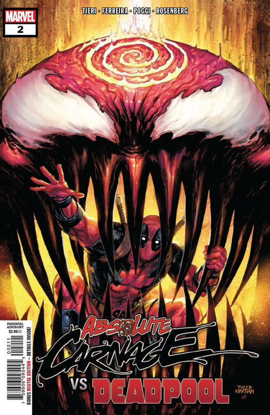 ABSOLUTE CARNAGE VS DEADPOOL #2 MAIN COVER MARVEL NM 1ST PRINT 2019