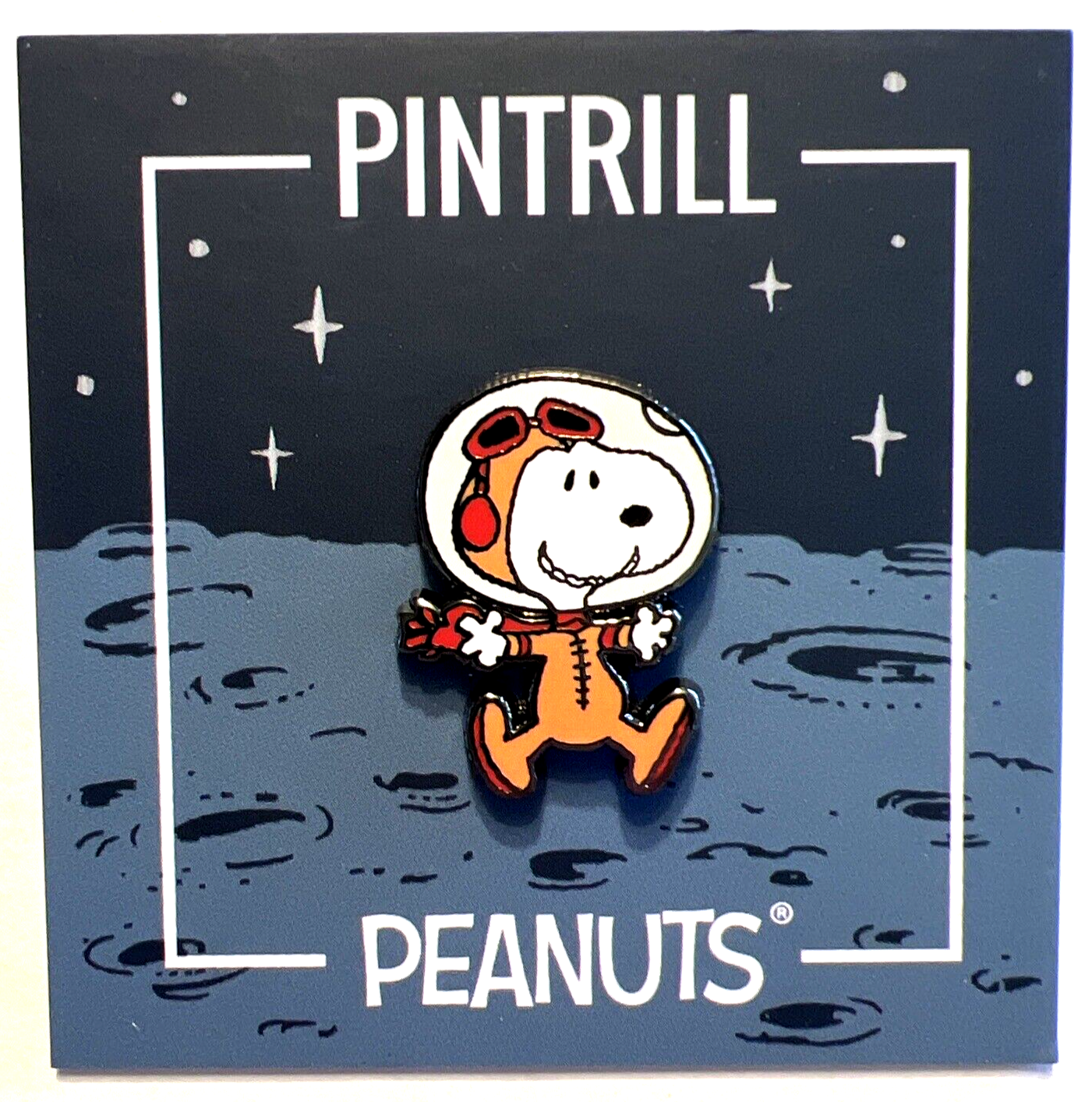 PEANUTS PINTRILL SNOOPY JUMPING WORLD WAR I OUTFIT ON THE MOON PIN NEW 2019