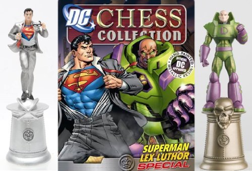 DC CHESS FIGURE COLLECTION SPECIAL SUPERMAN & LEX LUTHOR IN BATTLE NM 1ST PRINT