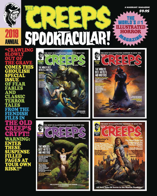 CREEPS SPOOKTACULAR ANNUAL #1 2019 DON GLUT RICH SALA WARRANT NM 1st PRINT