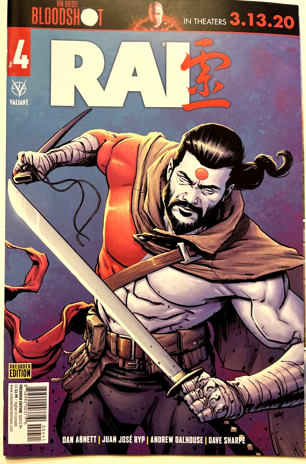 RAI #4 PRE-ORDER EDITION VALIANT COMICS ABNETT RYP DALHOUSE SHARPE 2020 NM