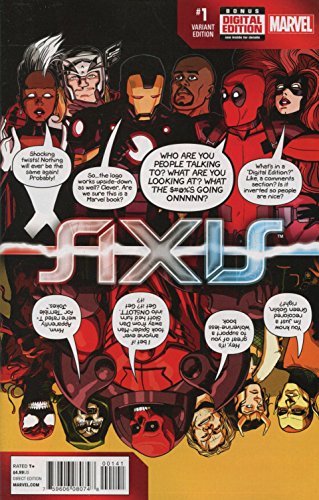 AVENGERS & X-MEN: AXIS #1 DEADPOOL PARTY VARIANT  MARVEL  NM 1st PRINT