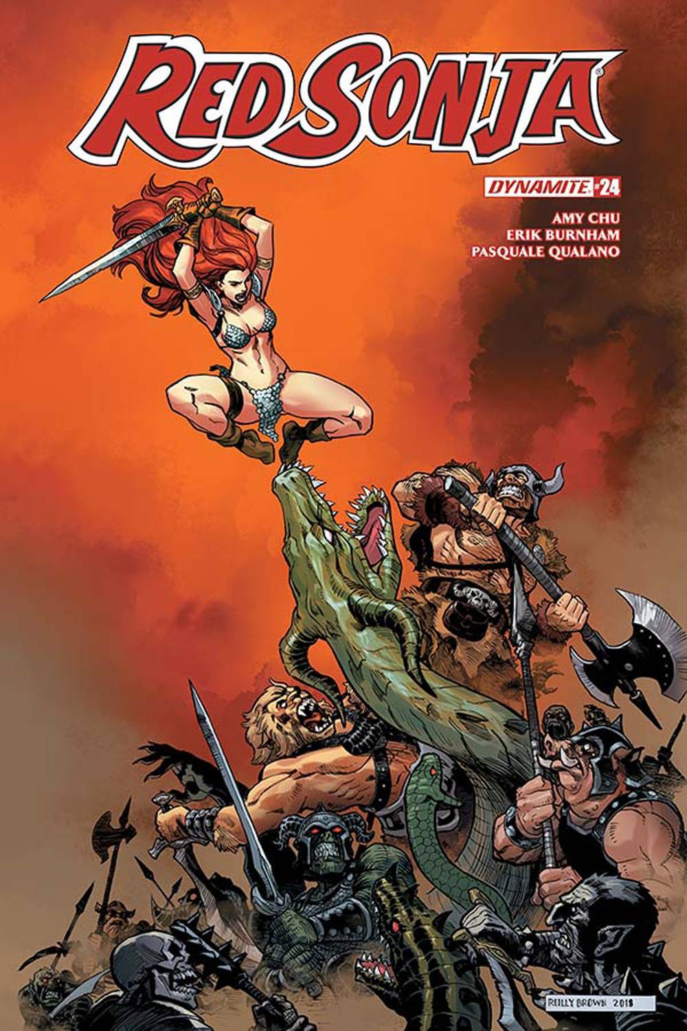 RED SONJA #24 COVER D REILLY DYNAMITE NM 1ST PRINT 2019