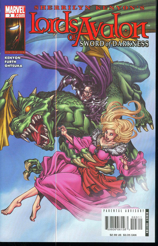 LORDS OF AVALON SWORD OF DARKNESS #3 MAIN COVER NM 1ST PRINT MARVEL 2008