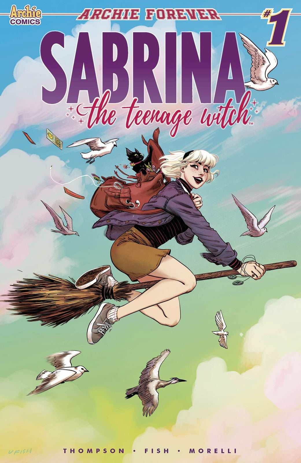 SABRINA TEENAGE WITCH #1 COVER A FISH ARCHIE COMICS NM 1ST PRINT 2019
