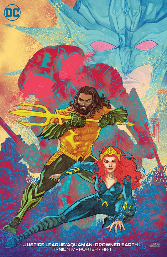 JUSTICE LEAGUE AQUAMAN DROWNED EARTH #1 VARIANT ED DC NM 1ST PRINT 2019