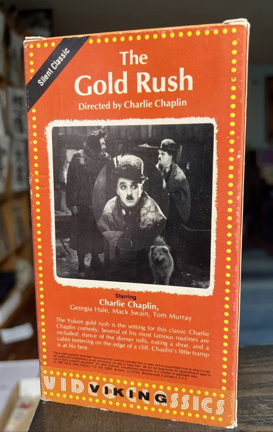 Charlie Chaplin The Gold Rush VHS Vintage Viking Video Classics Silent