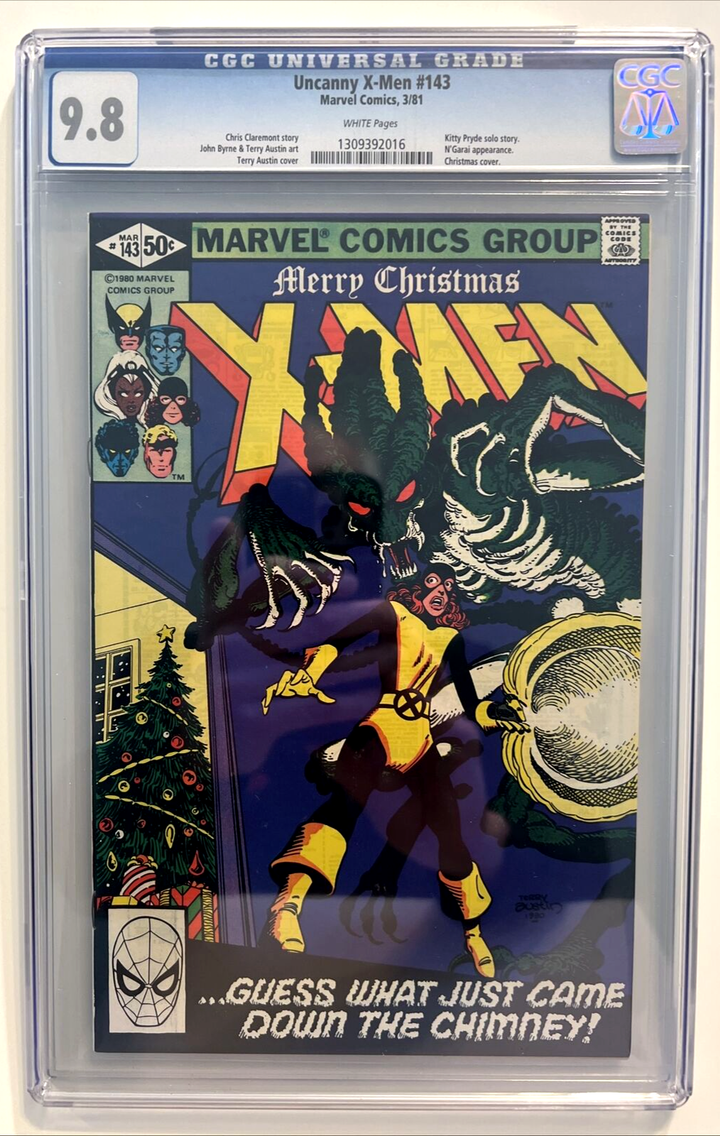 UNCANNY X-MEN #143 CGC 9.8 MARVEL COMICS 1981 KITTY PRYDE SOLO STORY BYRNE