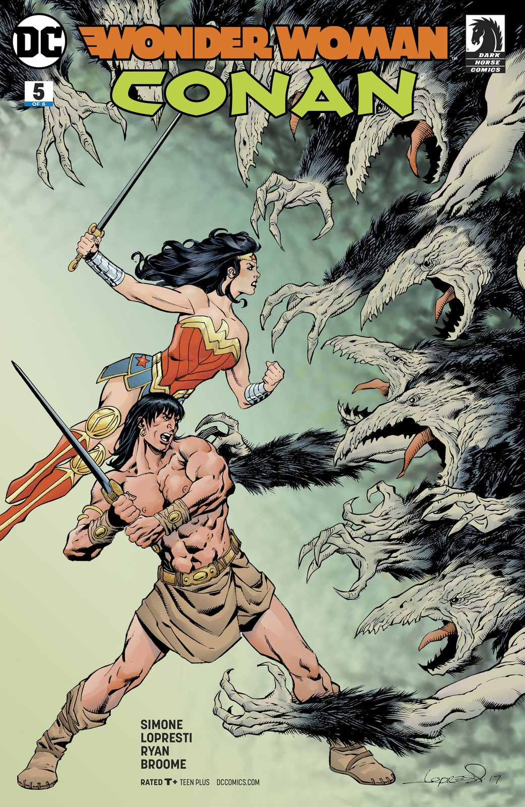 WONDER WOMAN CONAN MAIN COVER #5 DC & DARK HORSE NM