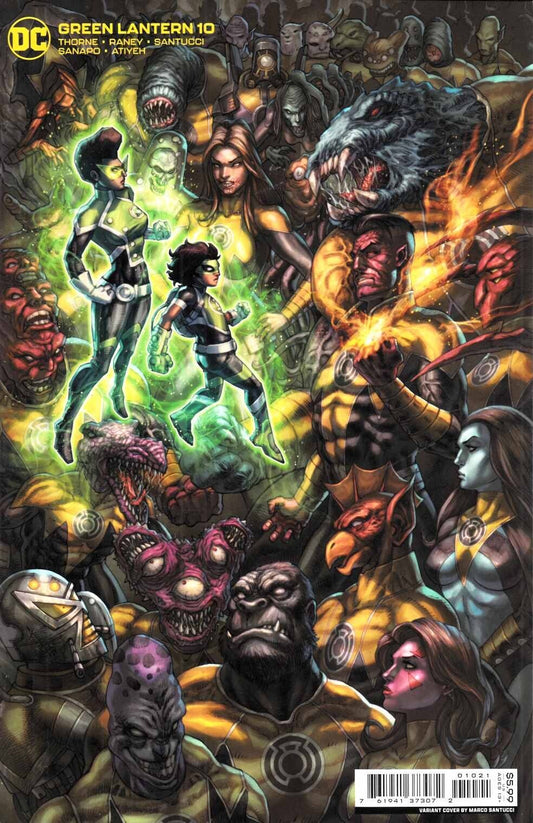 GREEN LANTERN #10 VARIANT COVER DC COMICS 2021 THORNE SANTUCCI RANEY NM