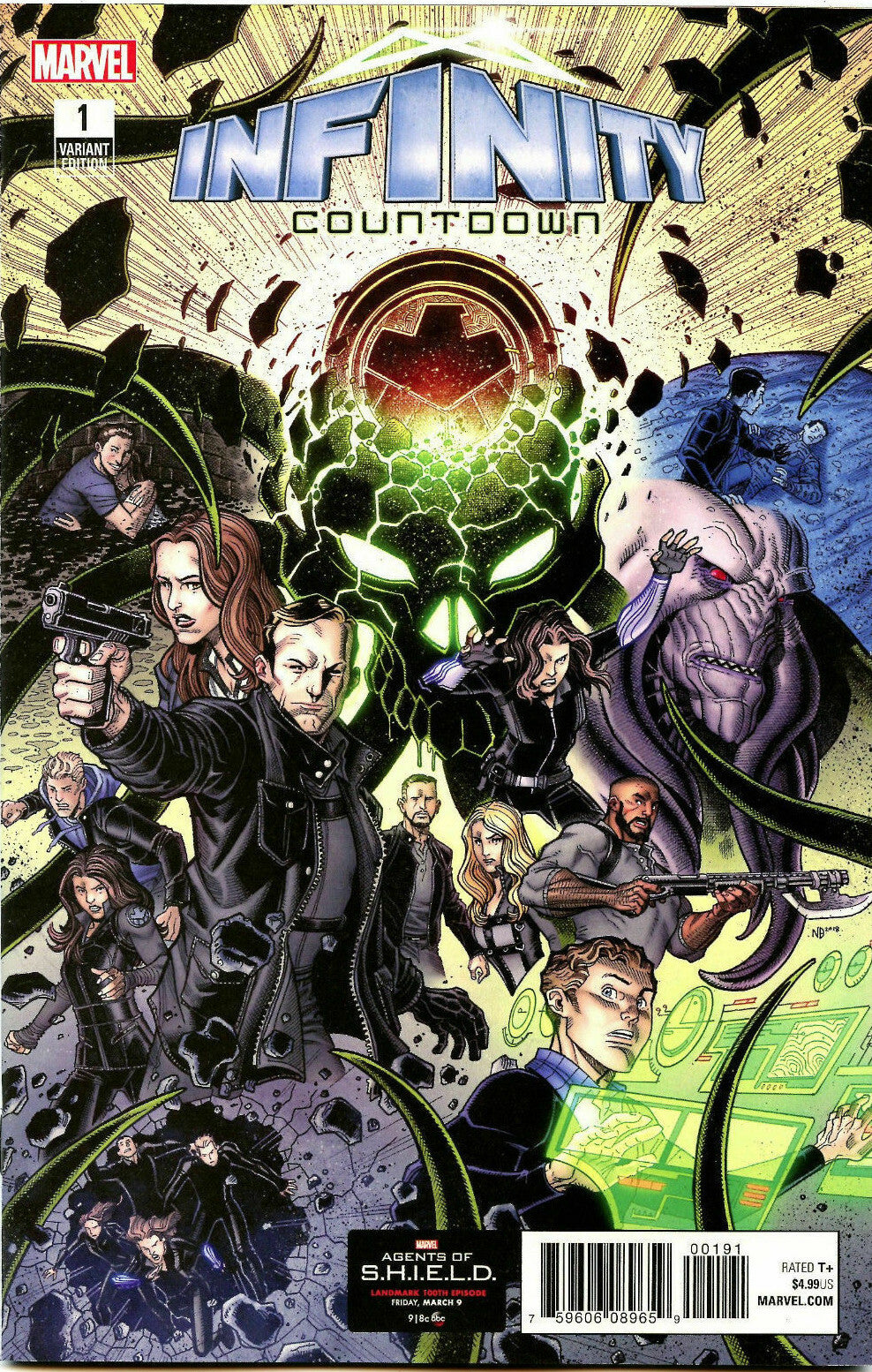 INFINITY COUNTDOWN #1 AGENTS OF SHIELD VARIANT NM 1ST PRINT
