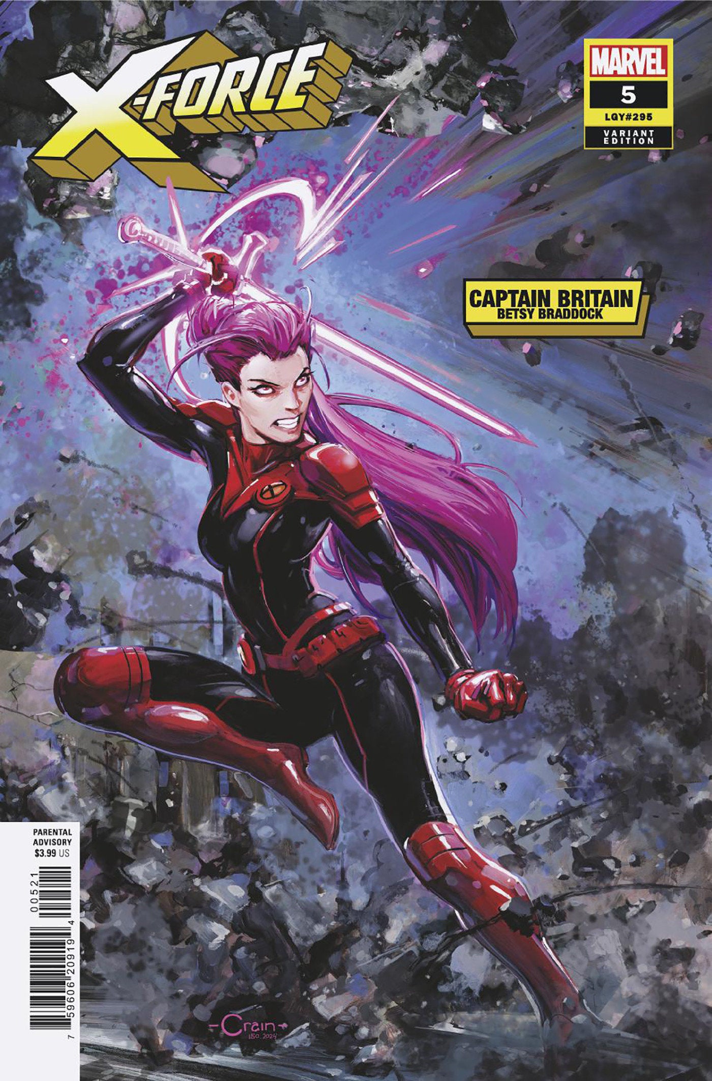 X Force #5 Clayton Crain Betsy Braddock Variant