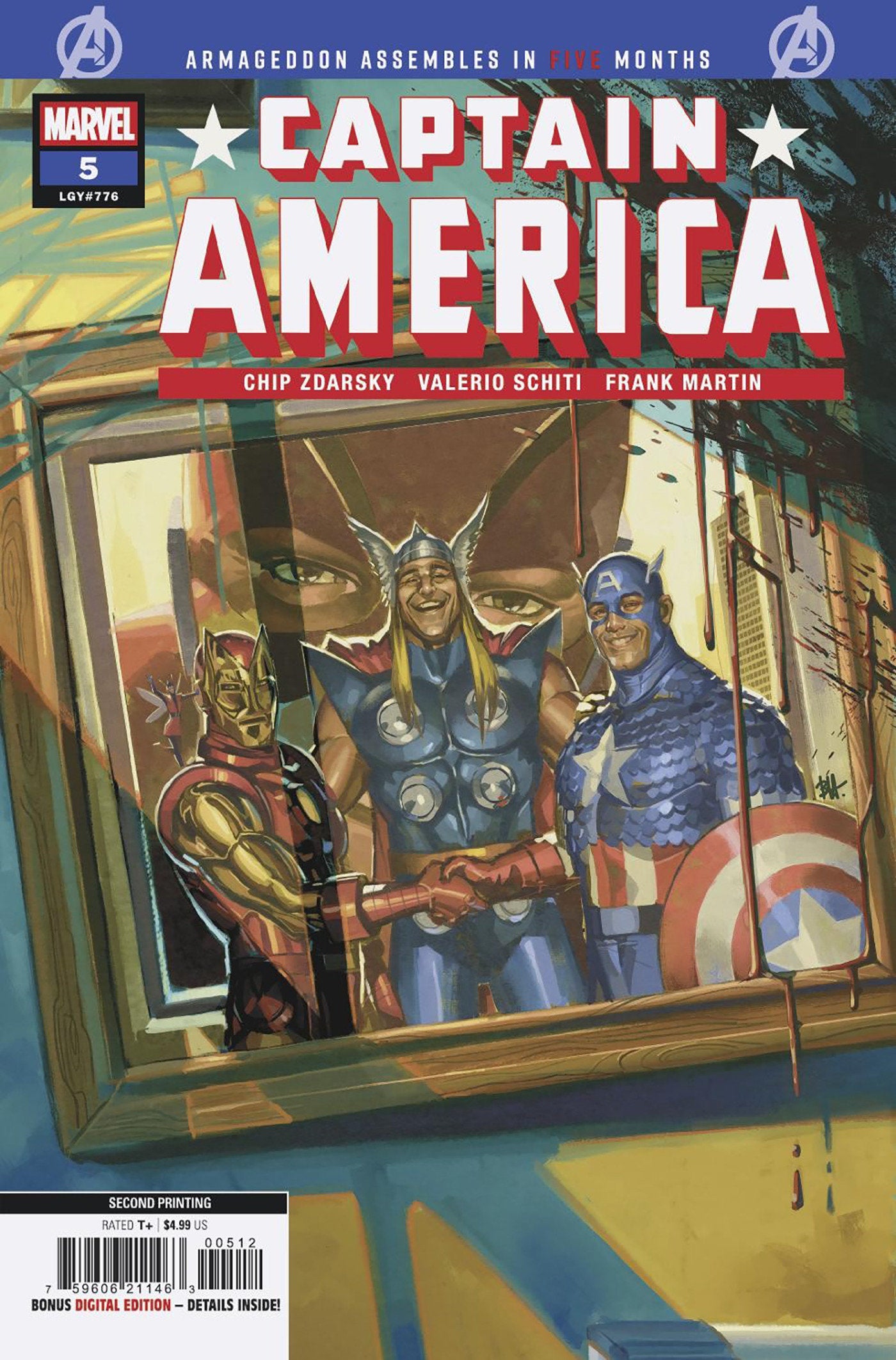 Captain America #5 Ben Harvey 2nd Printing Variant (STANOWAR)