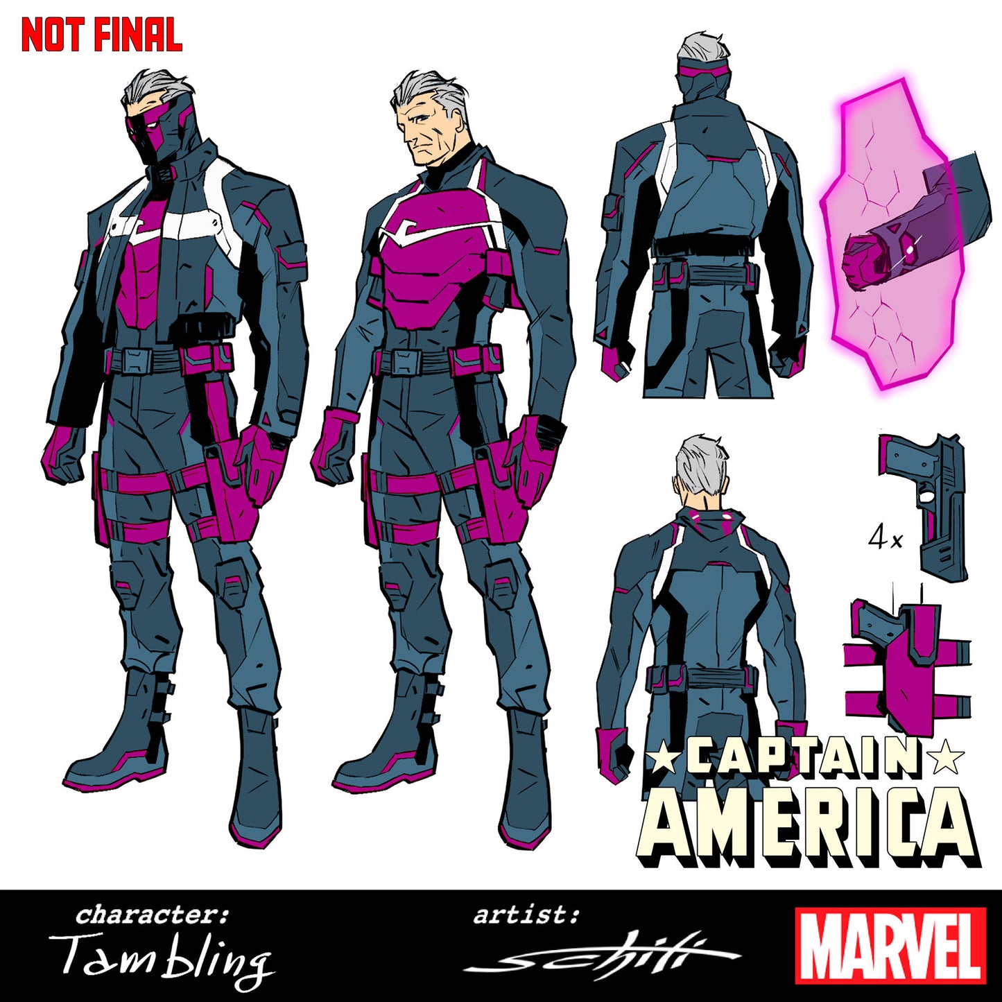 Captain America #8 Valerio Schiti Design Variant (STANOWAR)