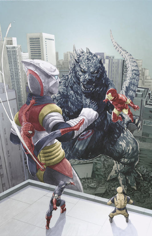 Godzilla vs. Avengers #1 Mitsuhiro Arita Full Art Virgin Variant 1:100 NM
