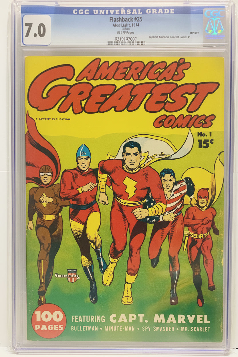 Flashback #25 CGC 7.0 America's Greatest Comics Alan Light 1974