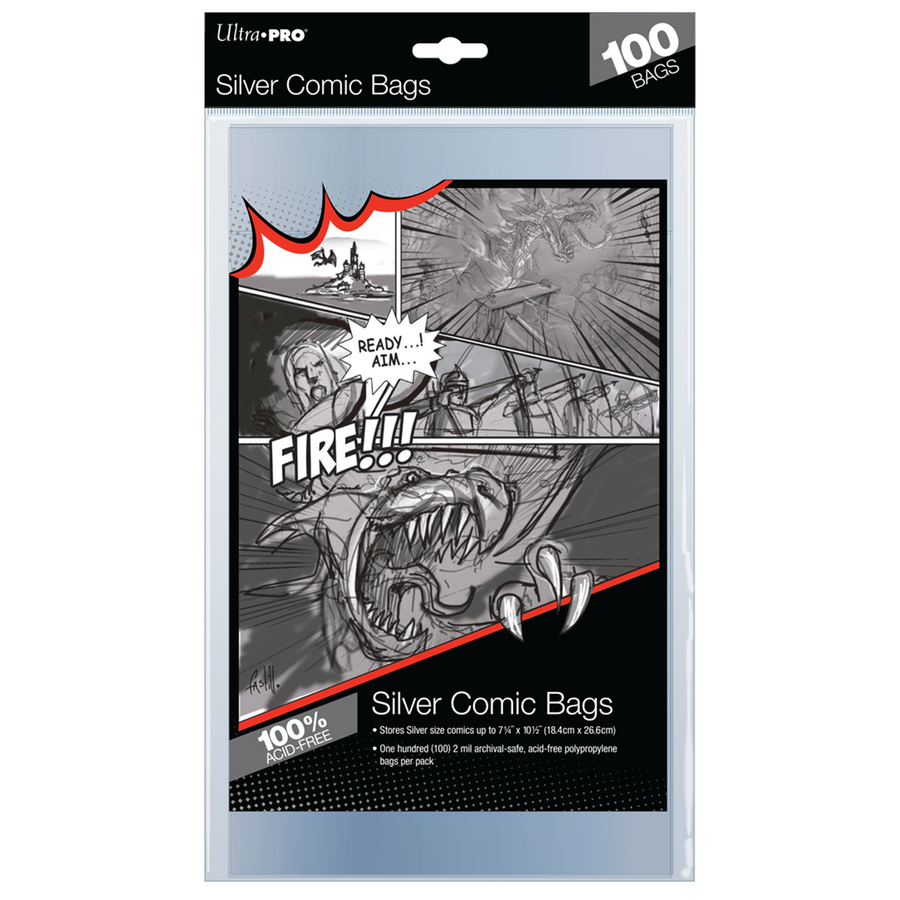 Silver Age Size Comic Bags (100ct) ULTRA PRO