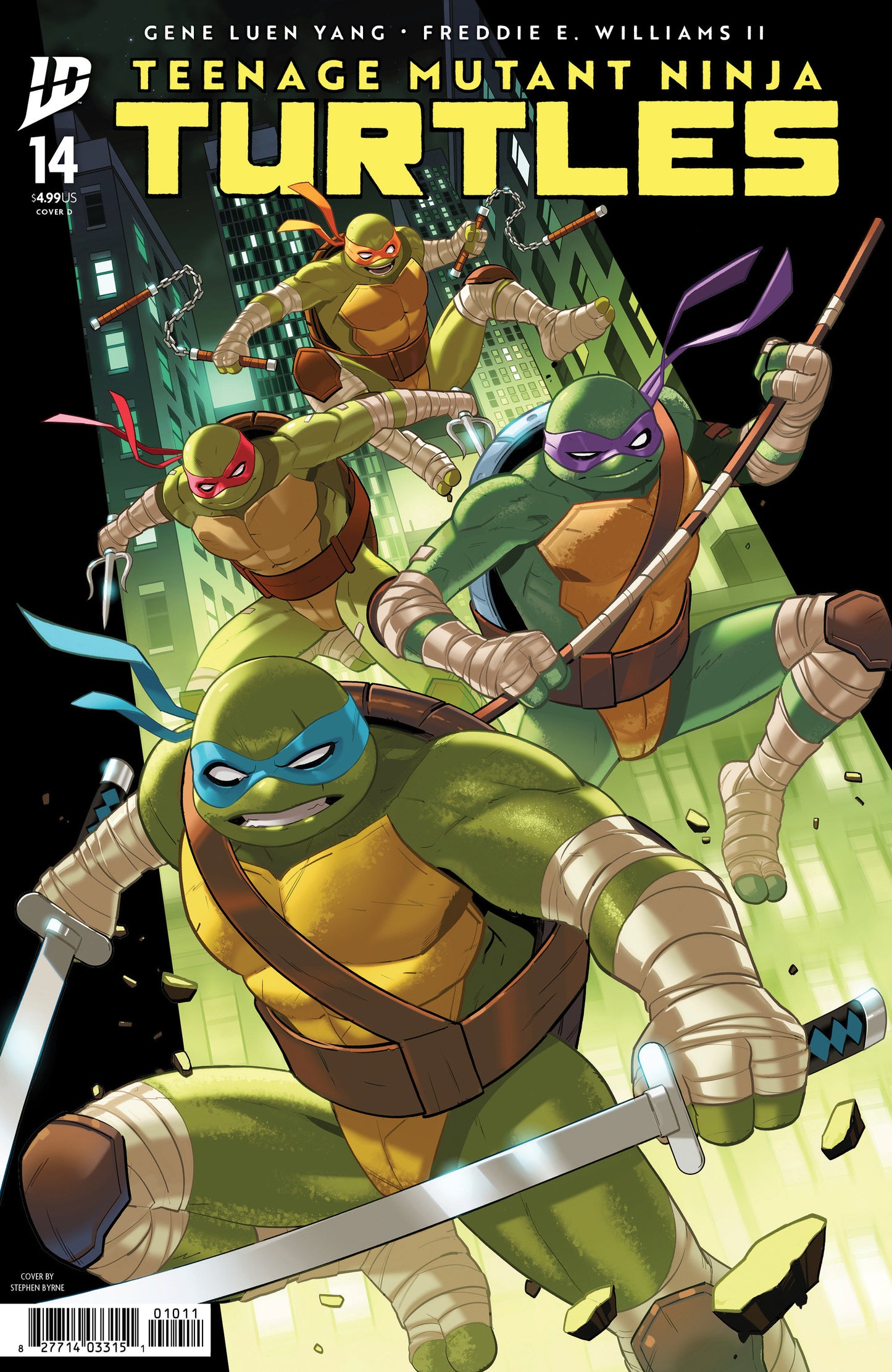Teenage Mutant Ninja Turtles #14 Variant D (Byrne) (GRUNKLE)