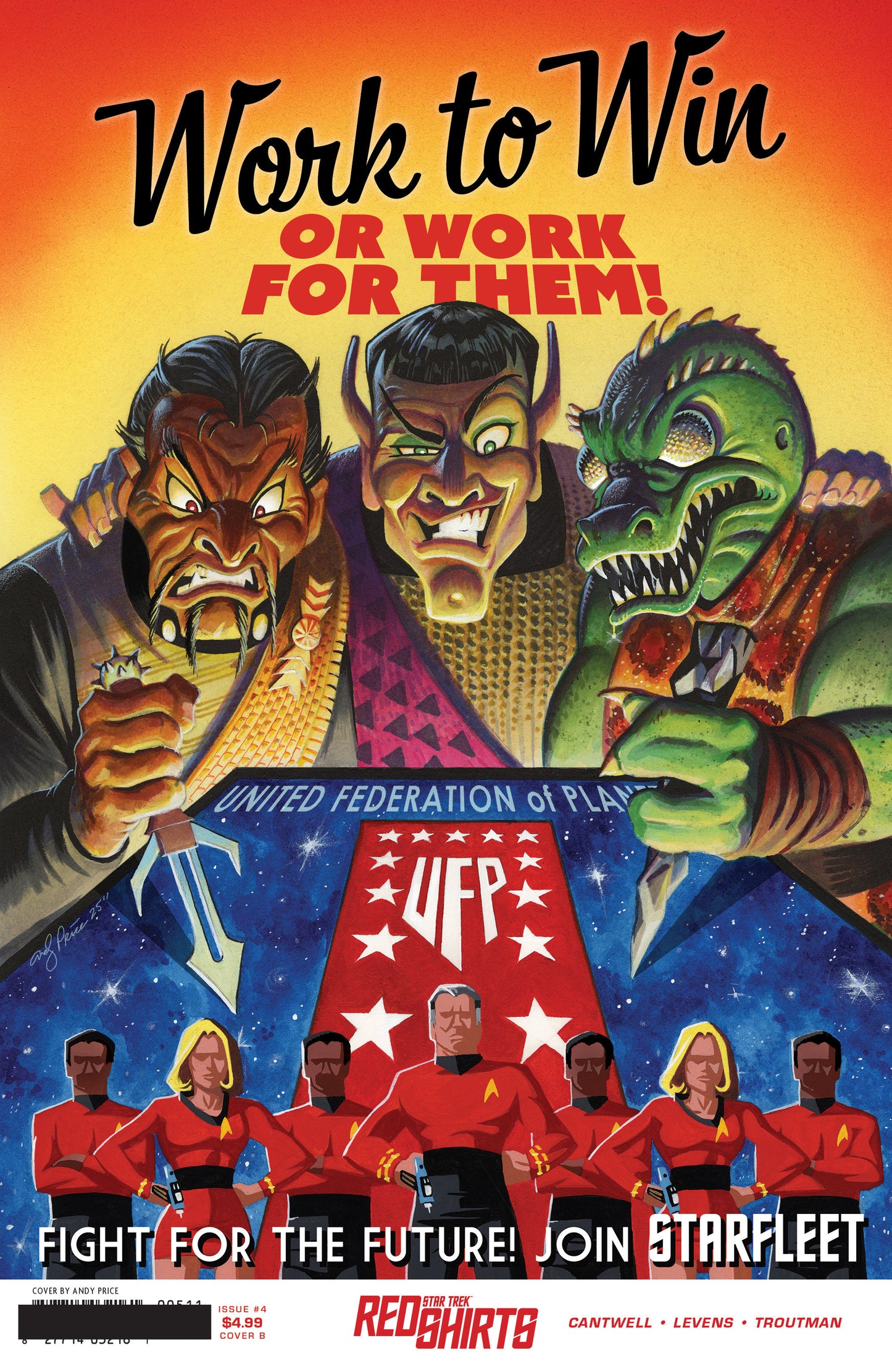 Star Trek: Red Shirts #4 Variant B (Price Federation Recruitment) (GRUNKLE)