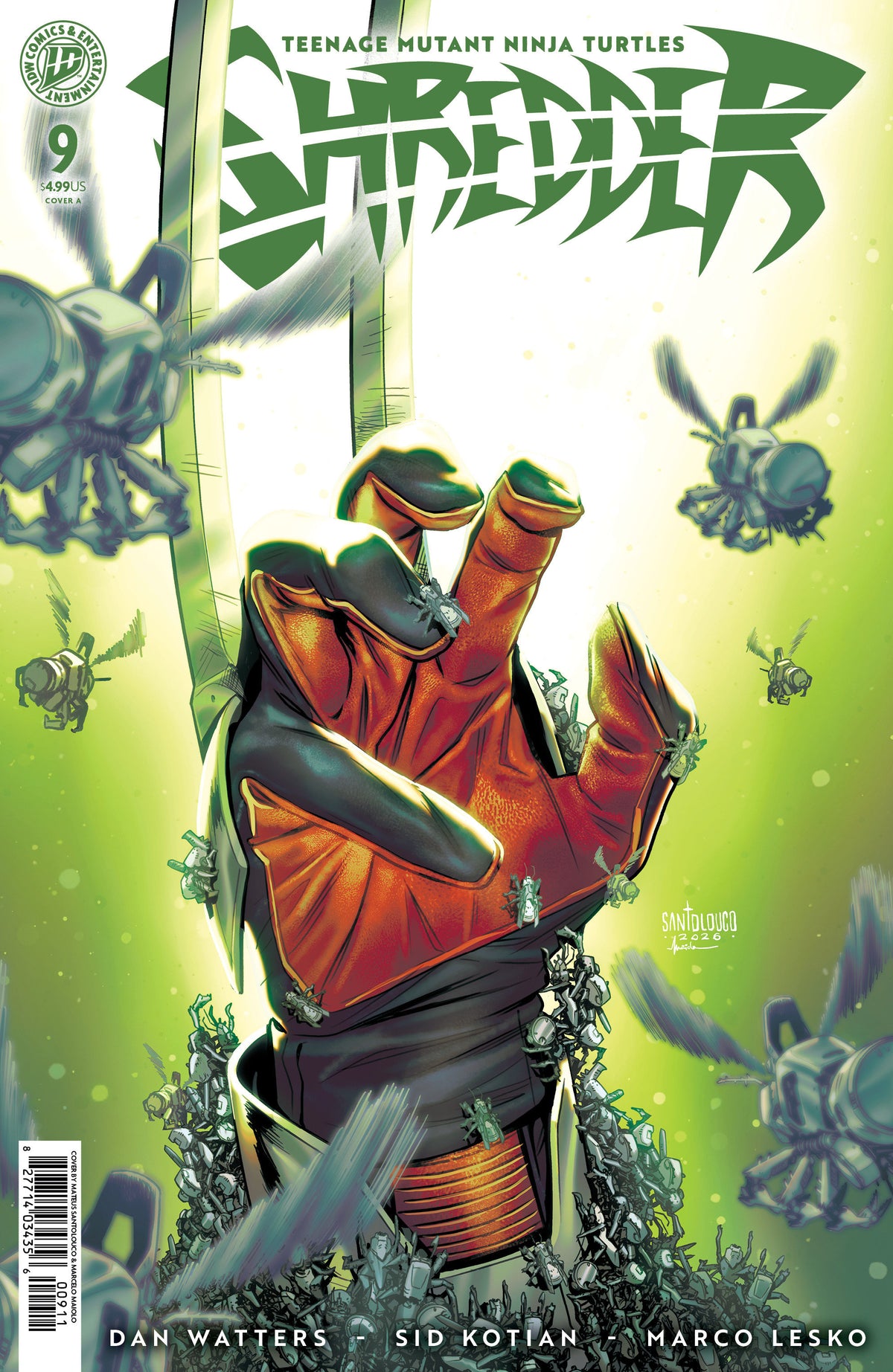 Teenage Mutant Ninja Turtles: Shredder #9 Cover A (Santolouco) (GRUNKLE)