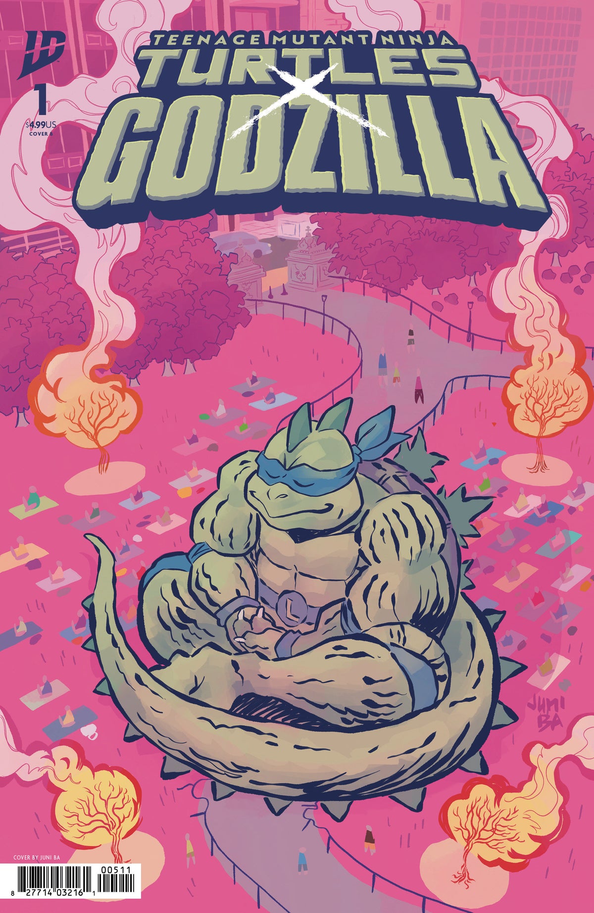 Teenage Mutant Ninja Turtles X Godzilla #1 Variant B (Ba) (HIBACHI)